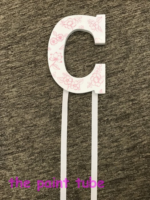 Initial C Barrette Holder