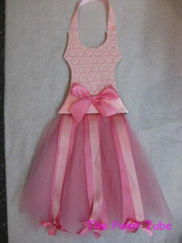 Pink Swirl Ballerina Look Barrette Holder