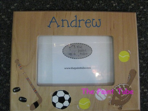 Andrew Sports Theme Natural Picture Frame