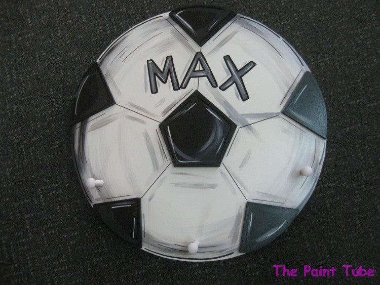 Max 20" Soccer Ball Wall Rack with Pegs