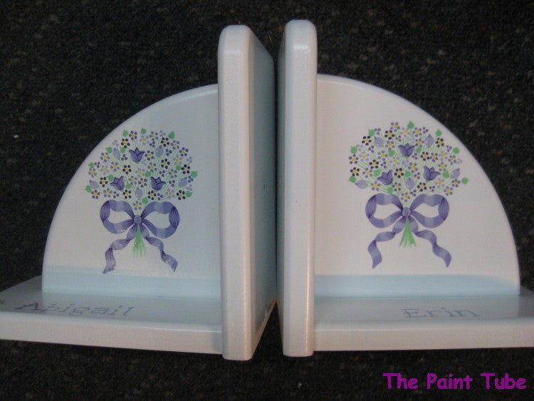 Flower Bouquet Design Bookends