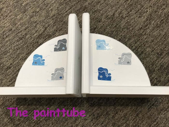 Blues/Greys Sneakers Design Bookends