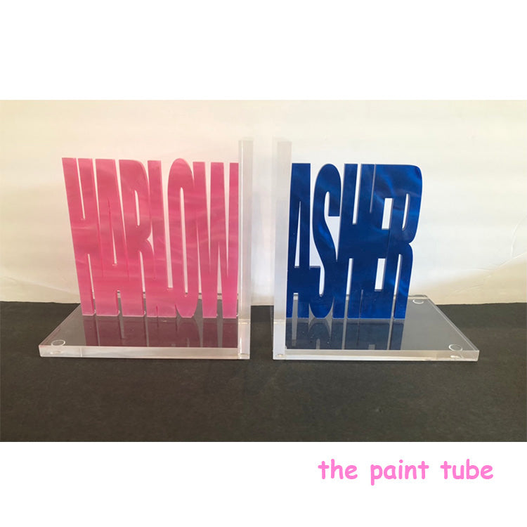 Harlow/Asher Lucite Bookends
