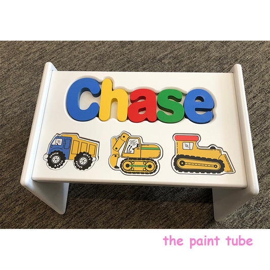 Chase Construction Puzzle Stool