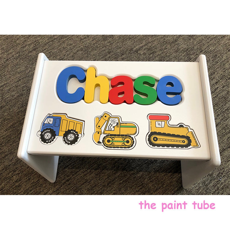 Chase Construction Puzzle Stool