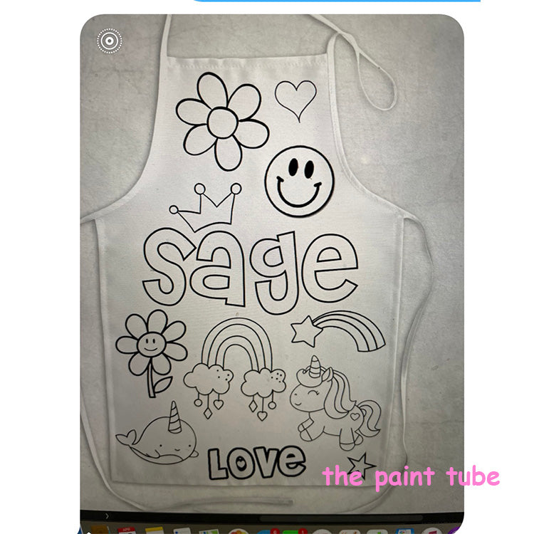 Sage Color Me Apron