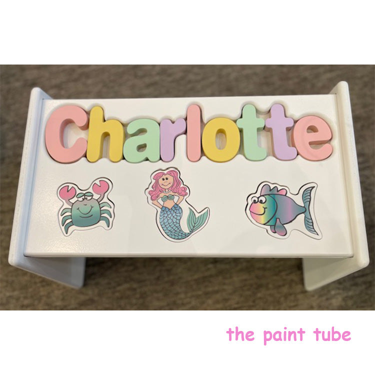 Charlotte Under the Sea Puzzle Stool