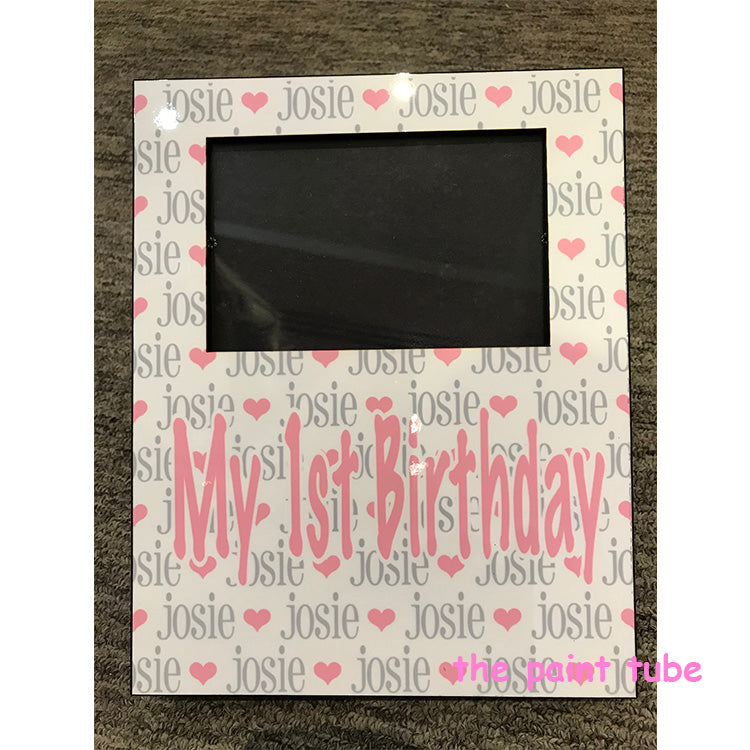 Josie 1st Birthday Picture Frame