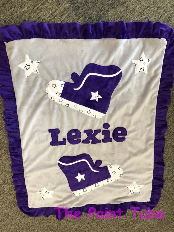 Lexie Sneakers with Ruffle Minky Blanket
