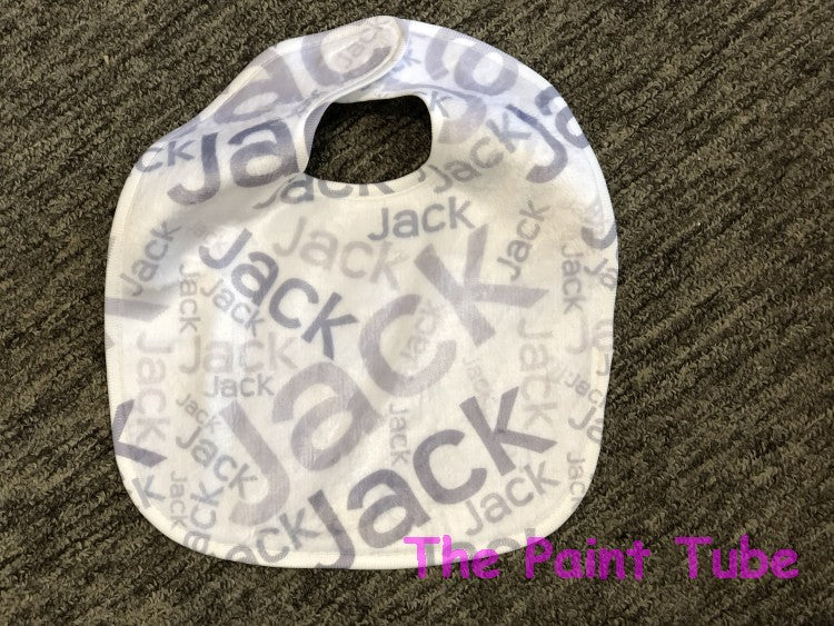 Jack Block Repeating Name Bib