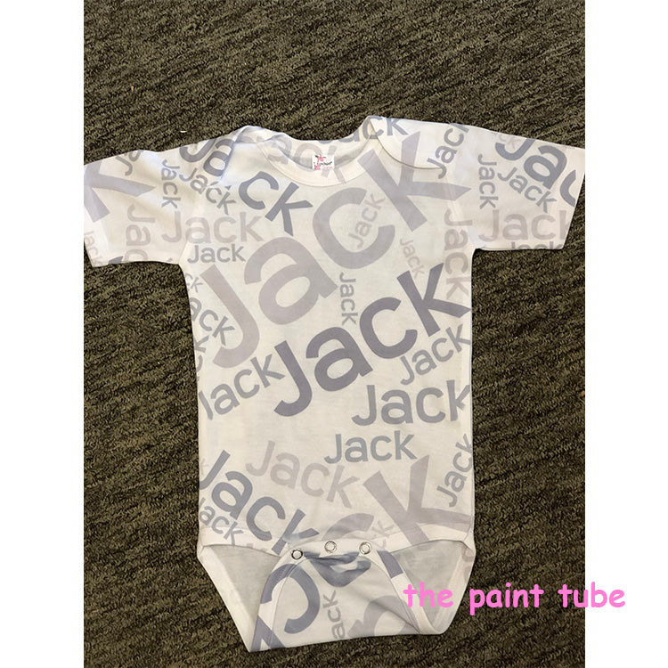 Jack Repeating Name Onesie
