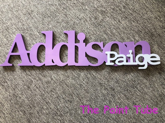 Addison Paige Attached Wall Letters