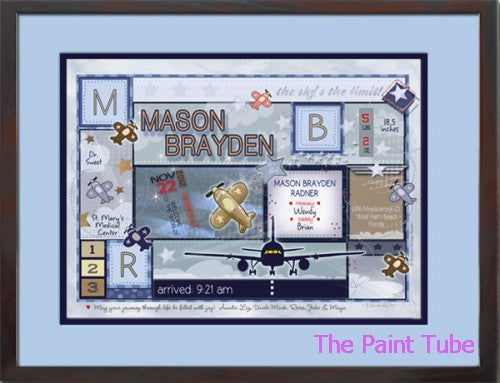 Boy Patchwork Airplane