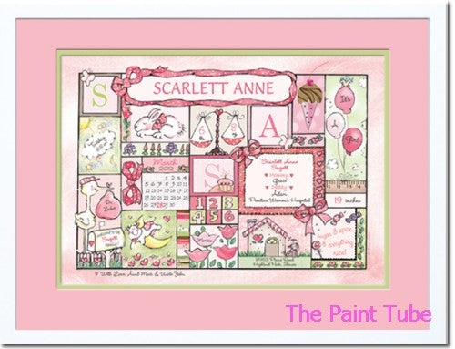 Girl Lime, Pink & Chocolate Patchwork