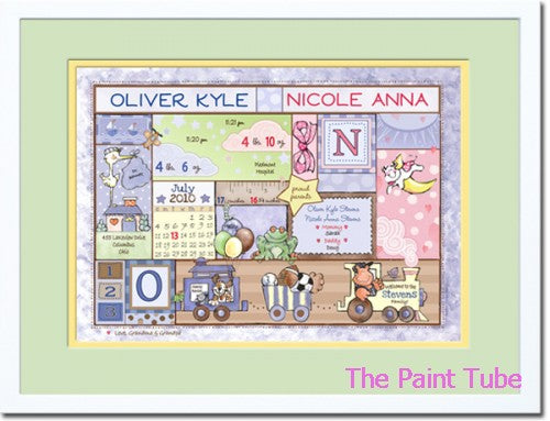 Twins Girl and Boy Patchwork