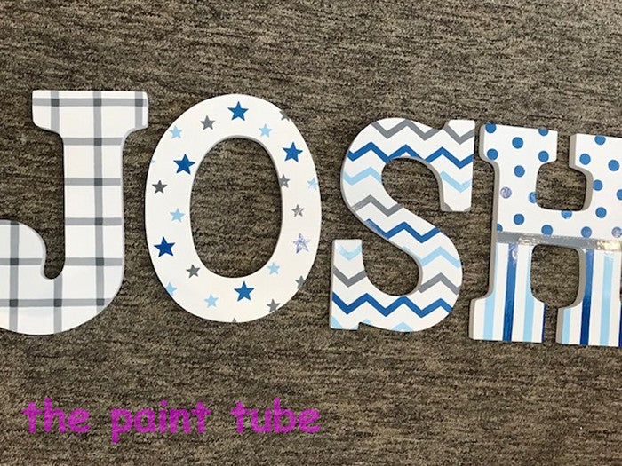 Josh Geometric Individual Wall Letters