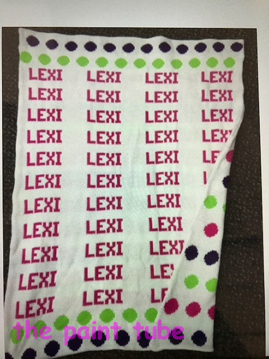 Lexi Dots Cotton Knit Blanket