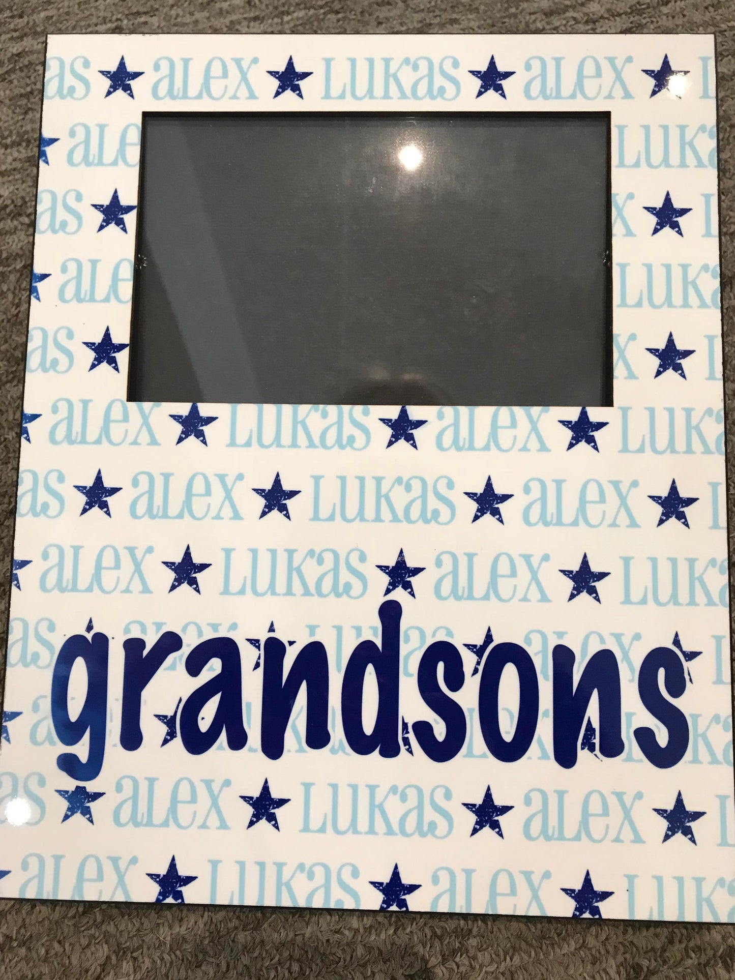 Alex/Lucas Grandsons Picture Frame