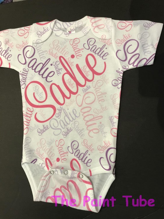 Sadie Repeating Name Onesie