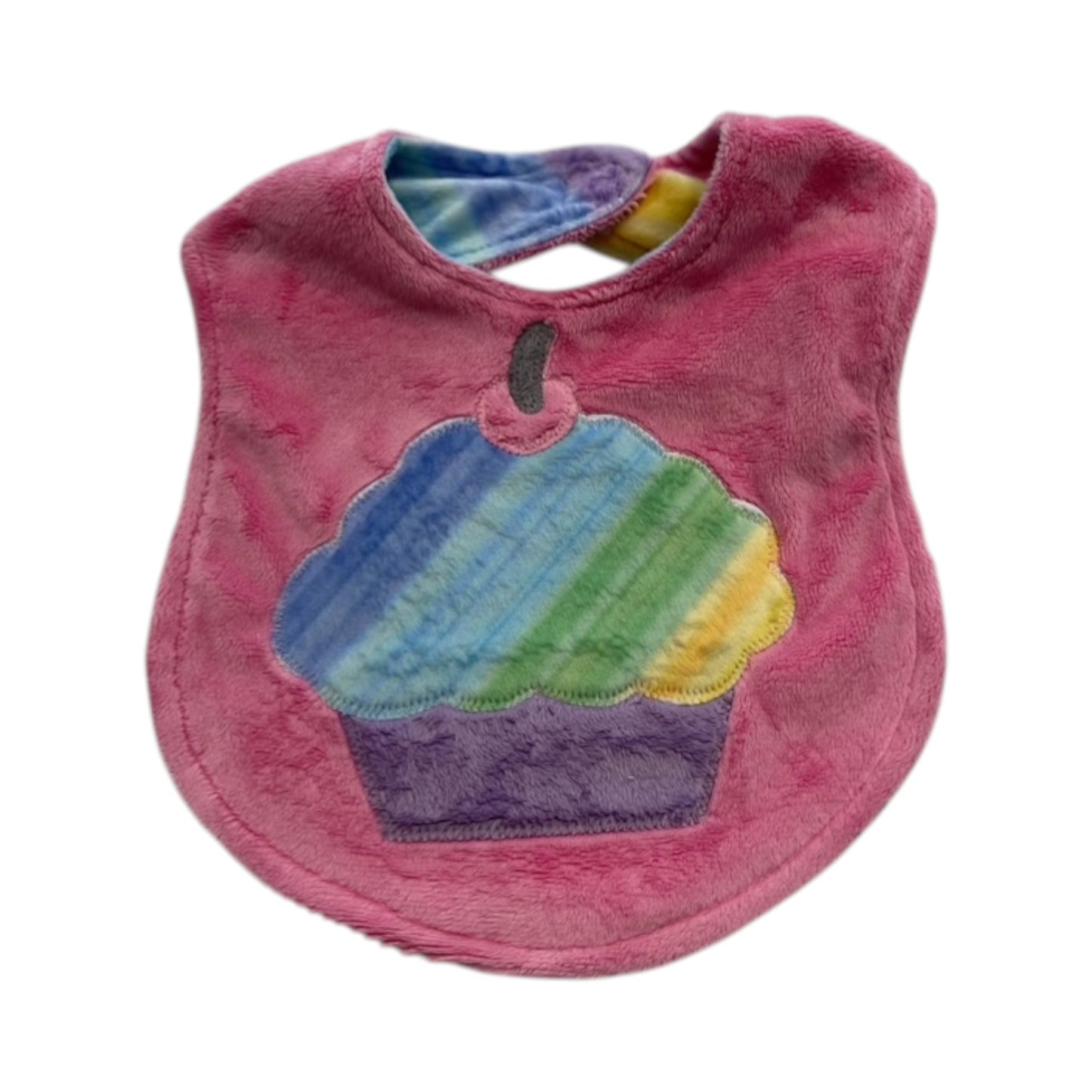 Cupcake  Minky Bib