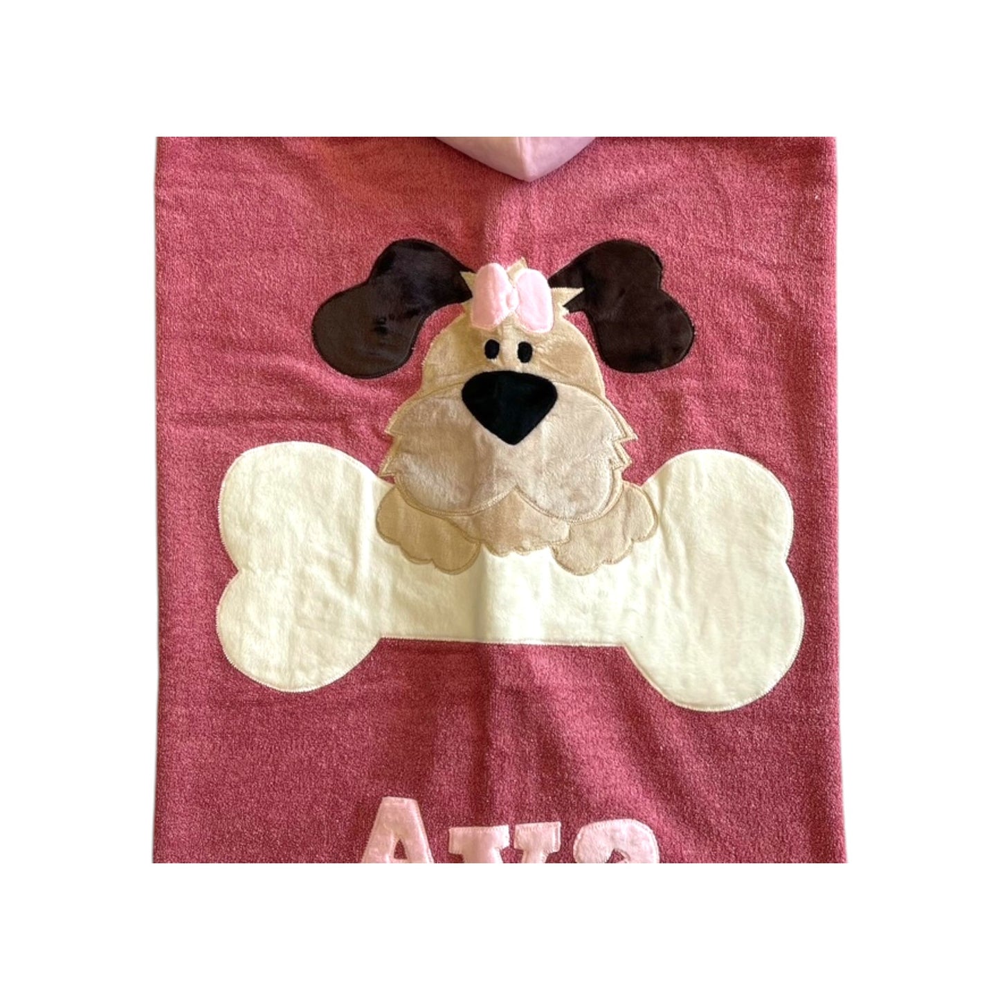 Ava Dog Minky Design Hooded Towel