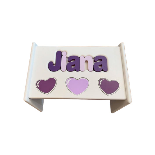 Jiana Heart Puzzle Stool