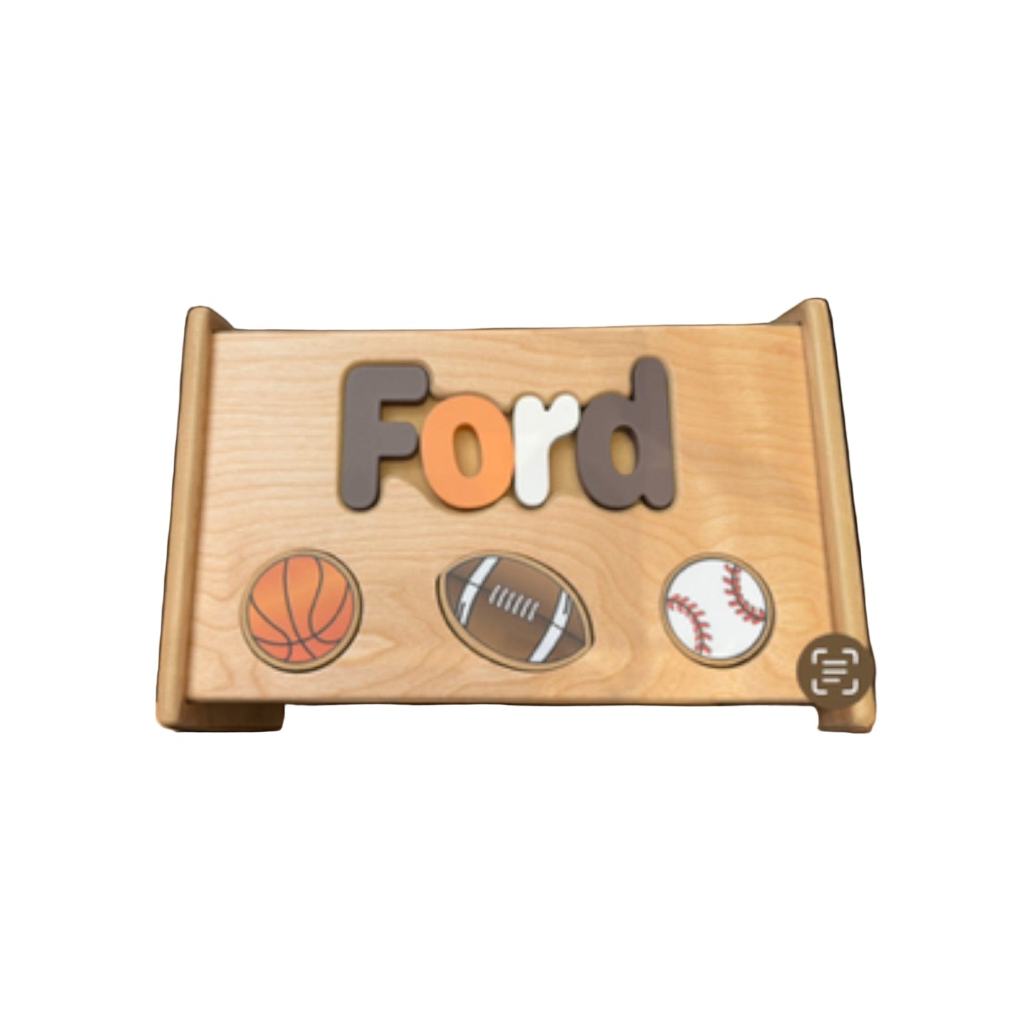 Ford Sports Natural Puzzle Stool