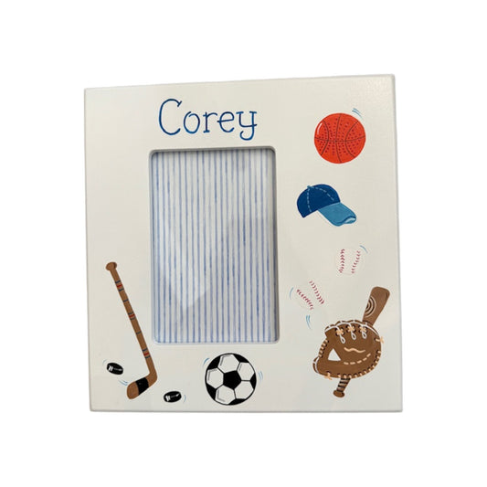 Corey All  Sports Theme Personalized  Picture Frame
