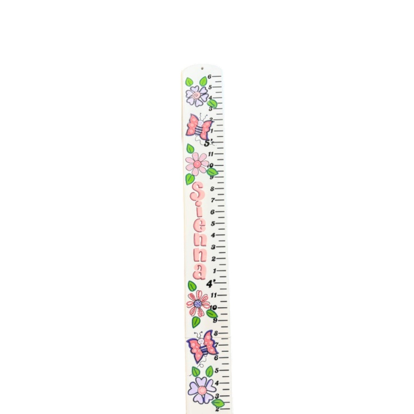 Sienna Butterflies/Flowers Theme Growth Chart