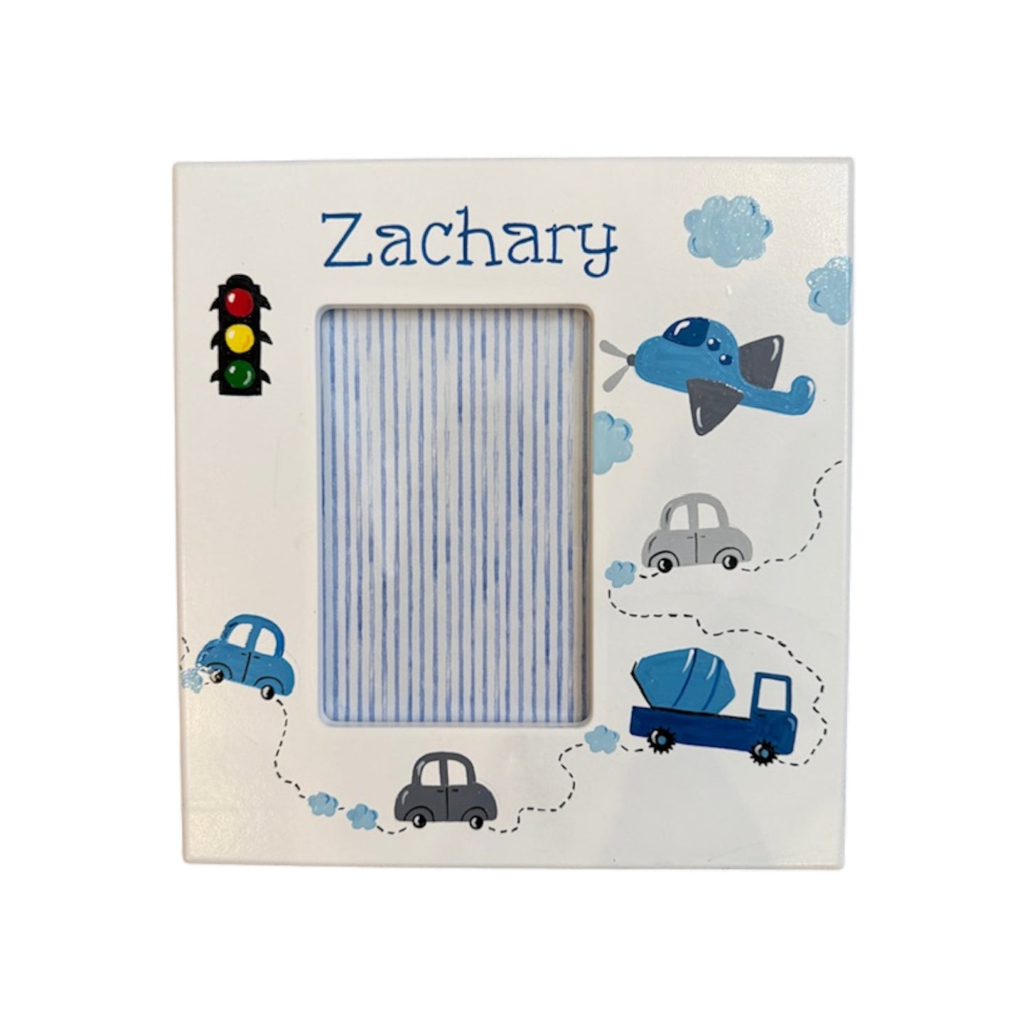 Zachary Transportation Theme Personalized  Picture Frame