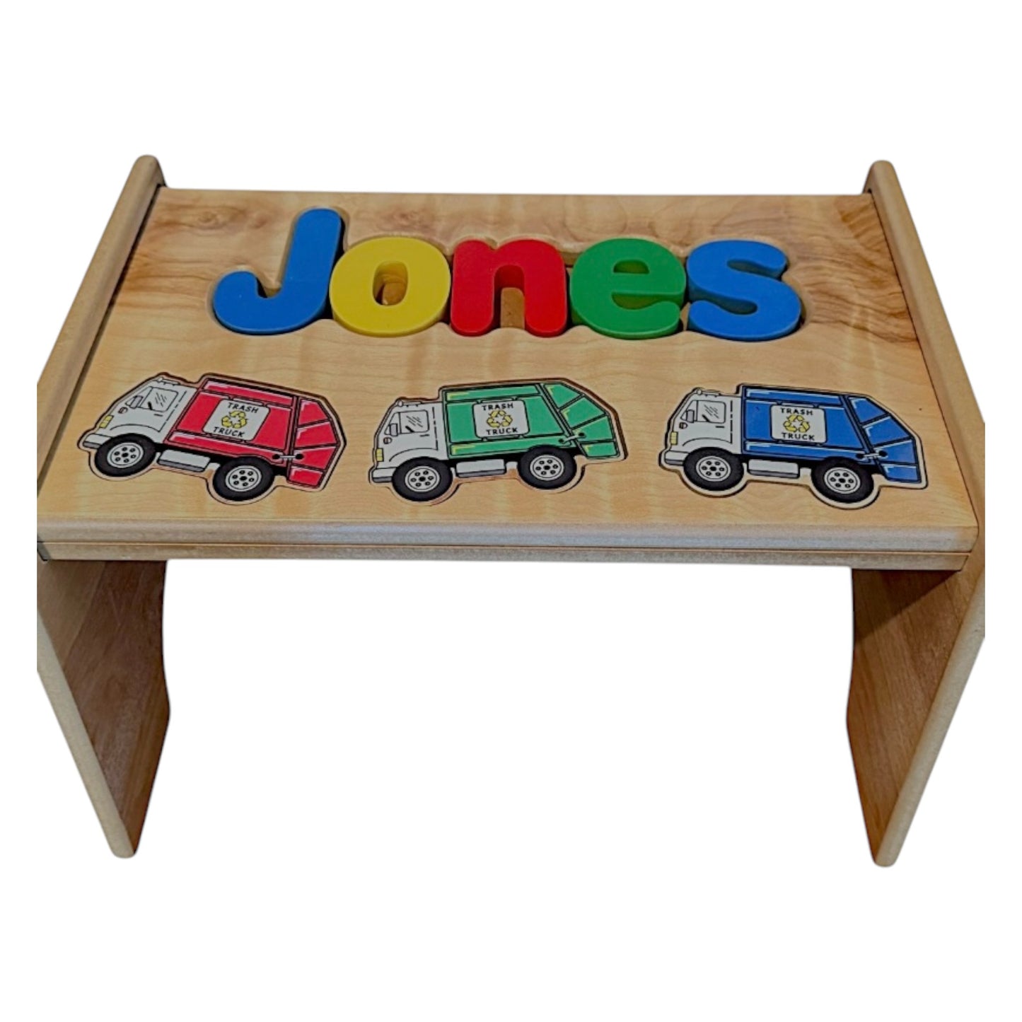 Jones Garbage Theme Puzzle Stool