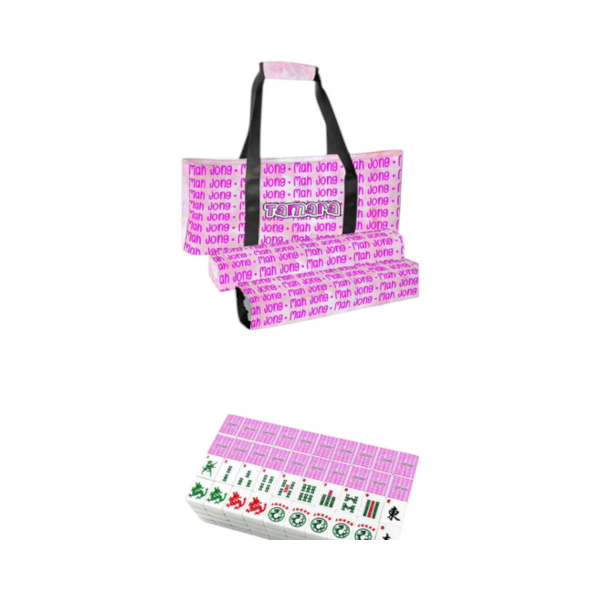 Tamara Personalized Mah Jongg Bag with Matching Rack Holders
