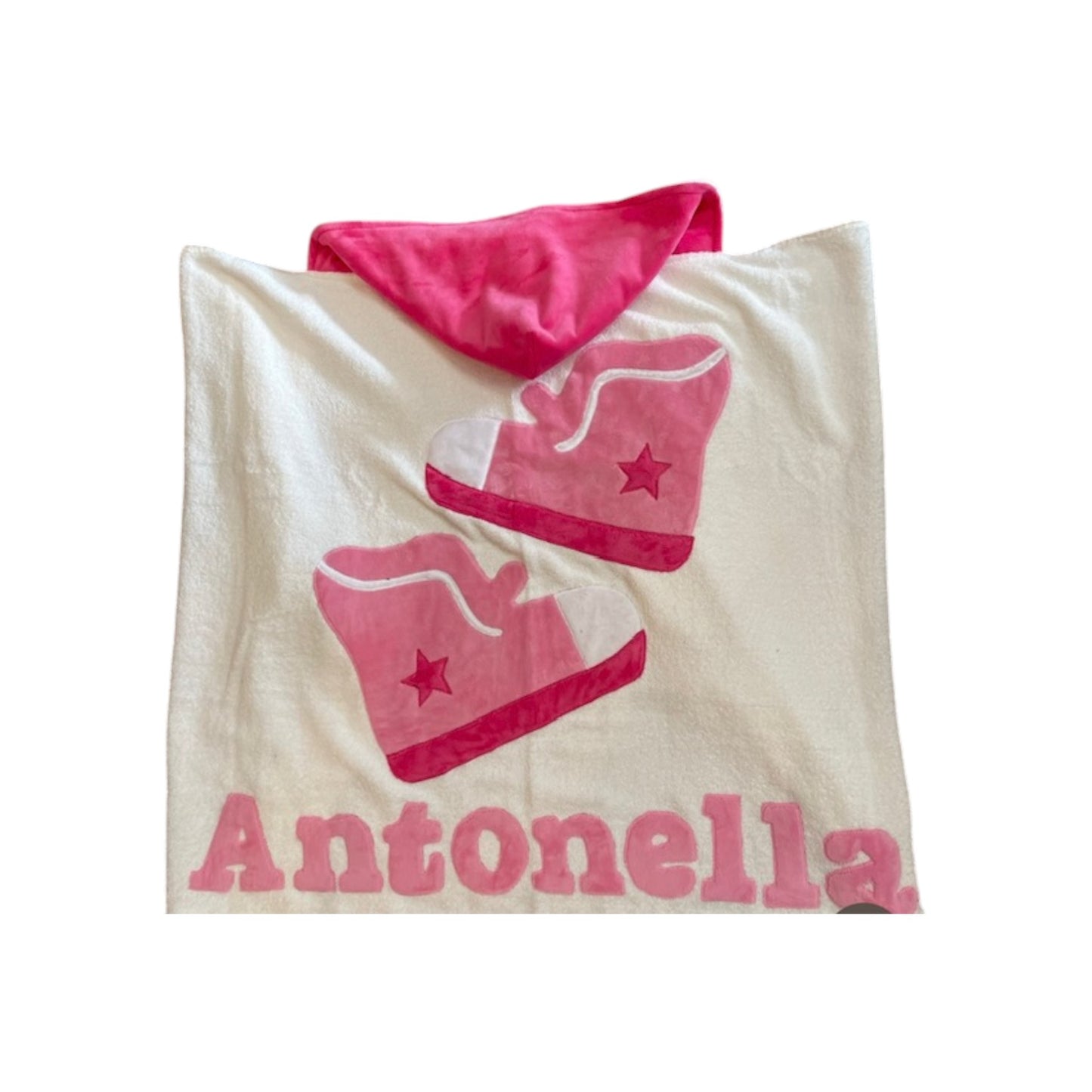 Antonella Minky Pinks High Top Design Hooded Towel