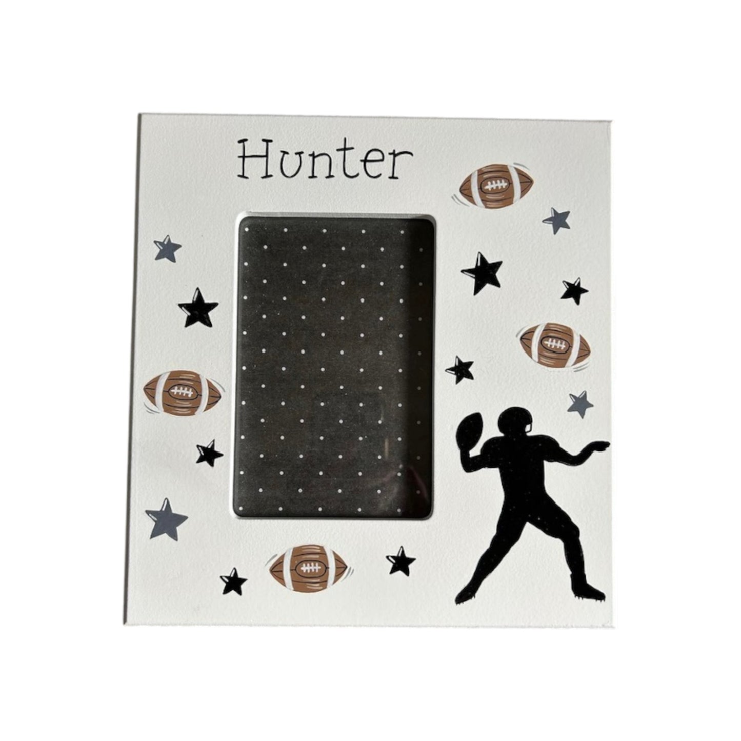 Hunter Football Theme Personalized  Picture Frame