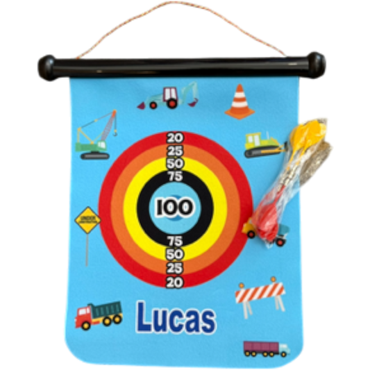Lucas Construction Theme Magnetic Dart Safe Game