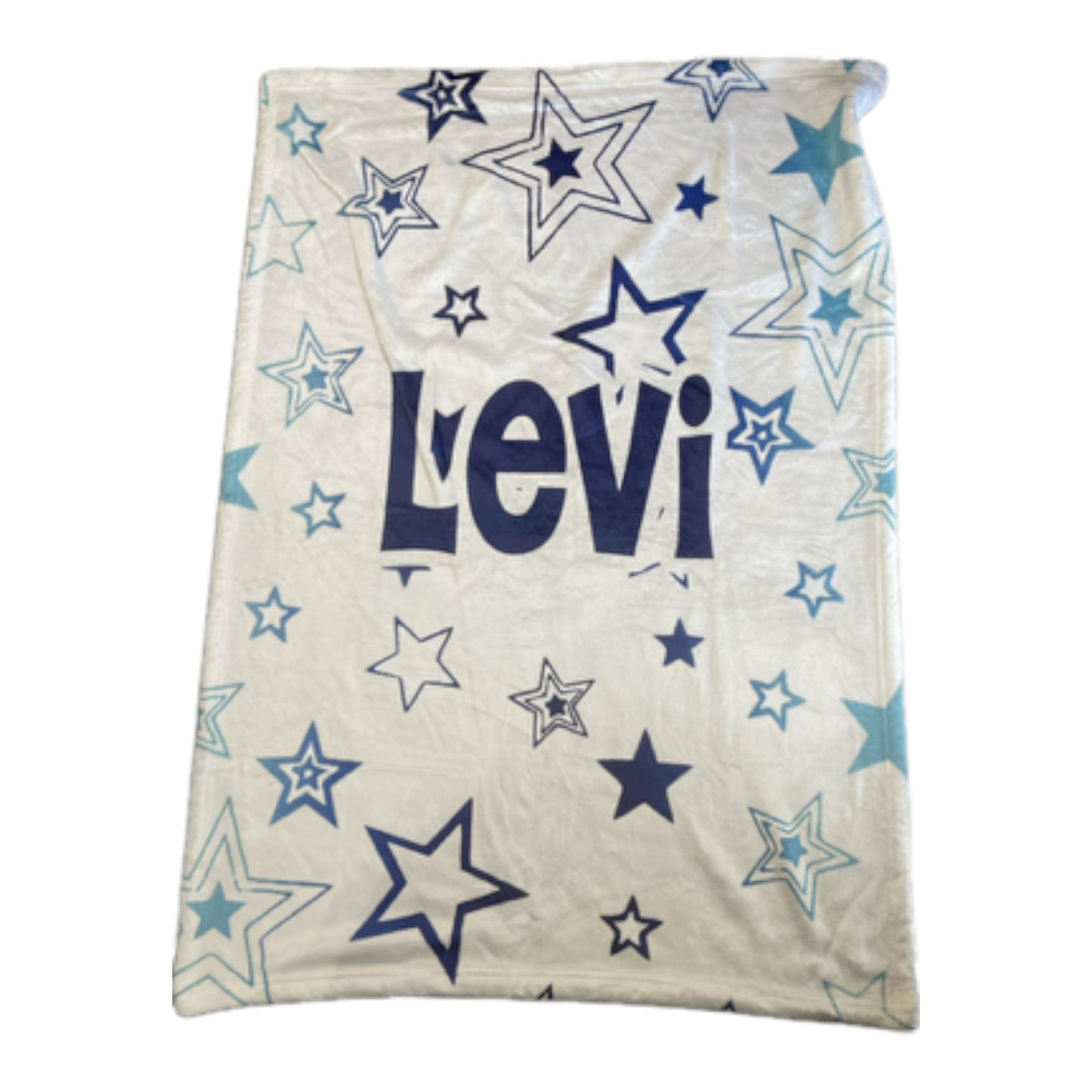 Levi  Stars Fuzzy Blanket