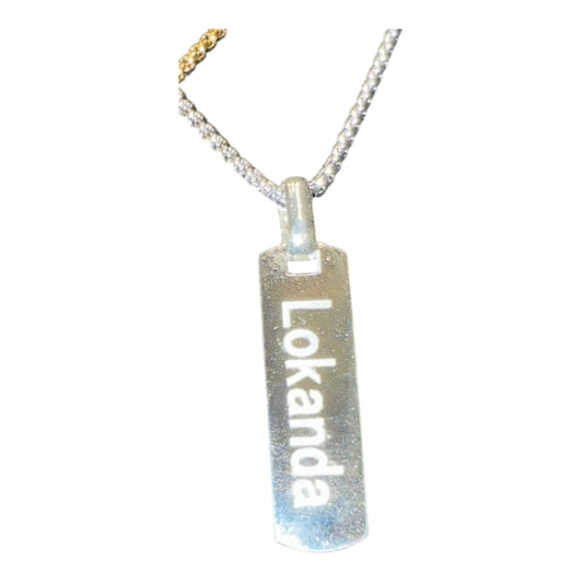 Personalized Camp Name Dog Tag Necklace