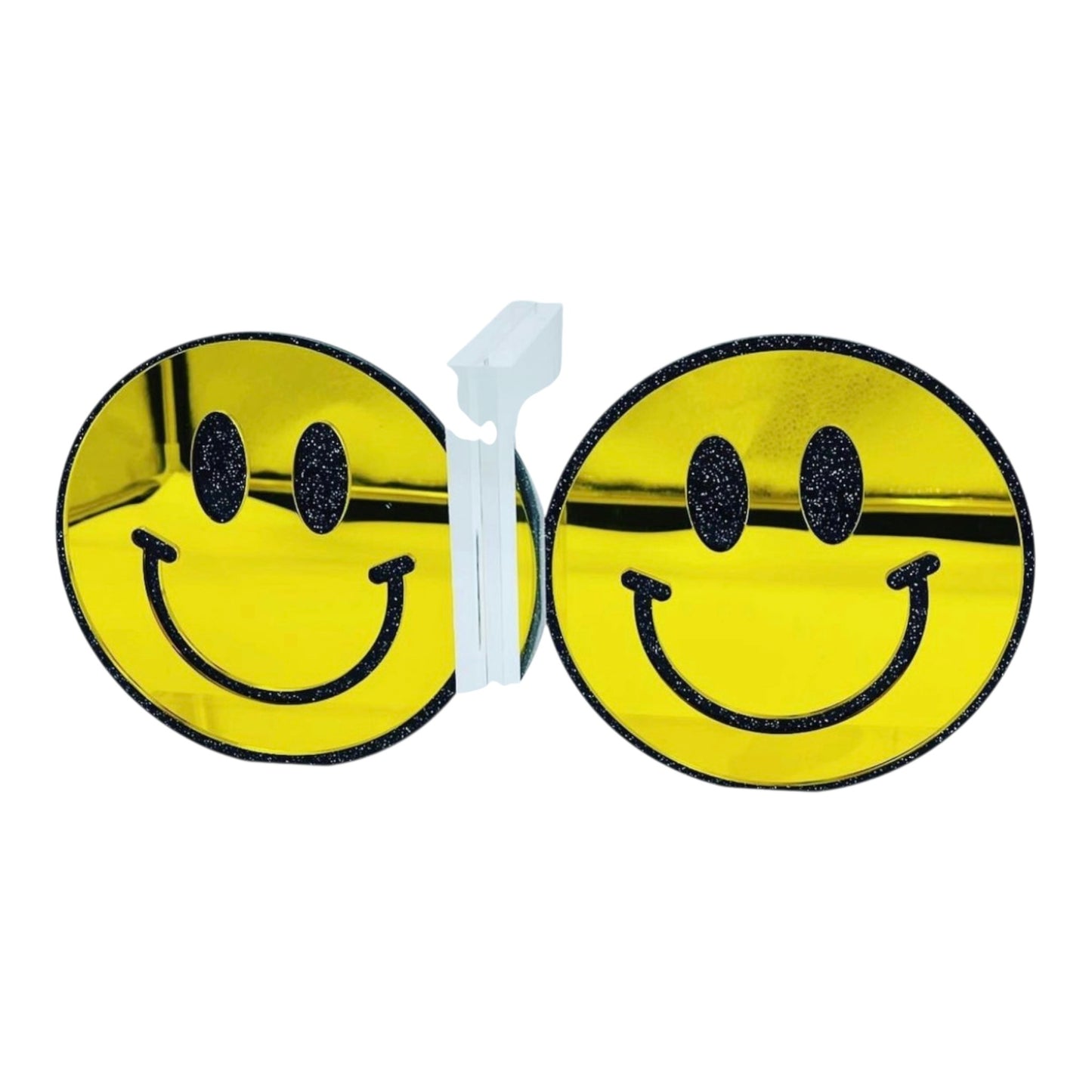 Smiley Face Lucite Bookends