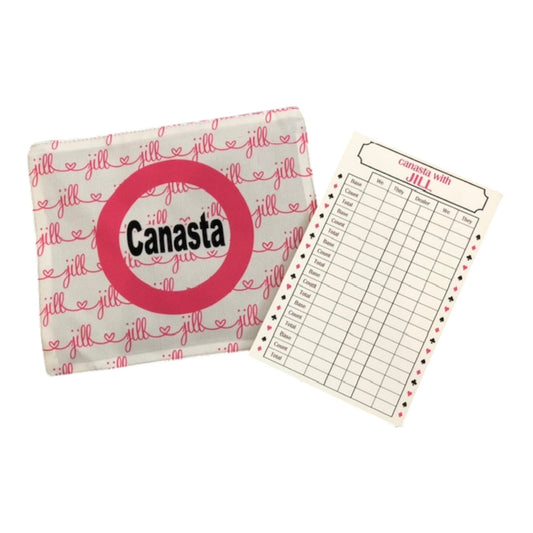 Jill Canasta Zipper Pouch & Game Pad
