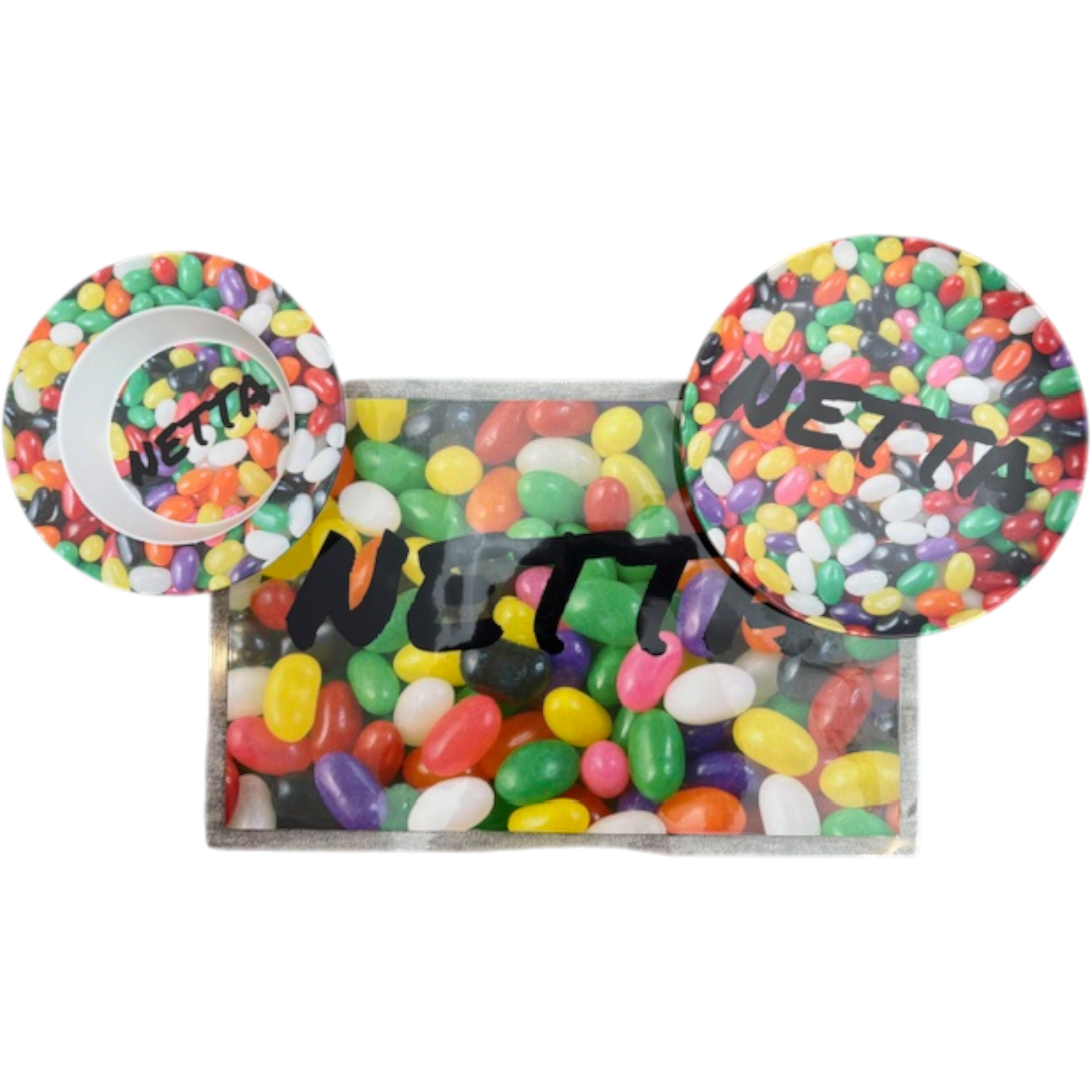 Netta Jellybean Microwavebale Dishwasher Safe DIsh Set