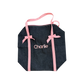 Charlie Denim Pink/Pink Personalized Embroidered Name Duffle Bag