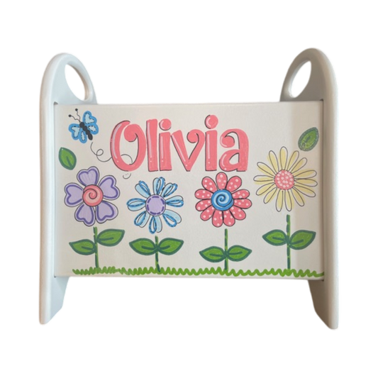 Olivia Flowers Theme Book Rack