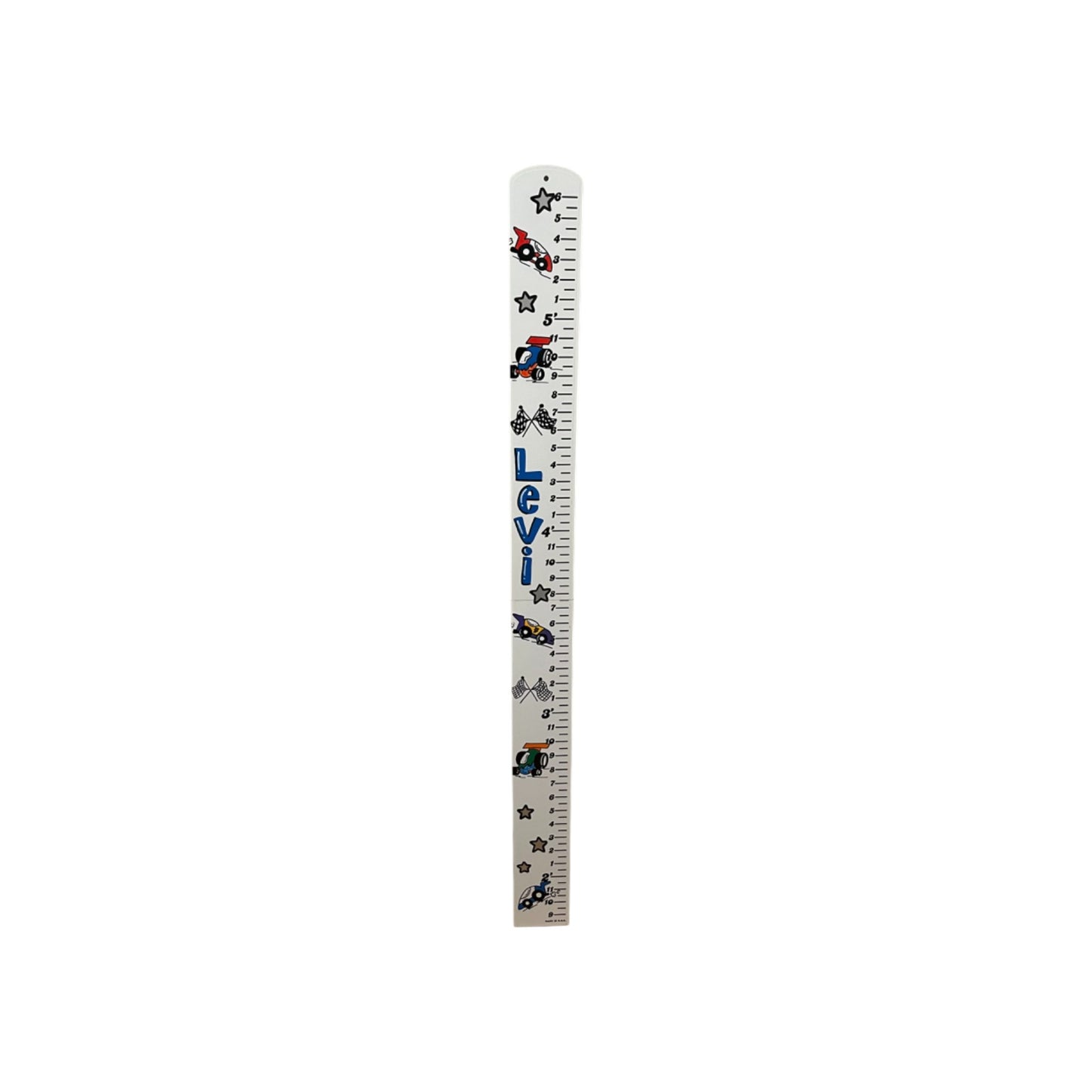 Levi Racing  Cars Theme Growth Chart