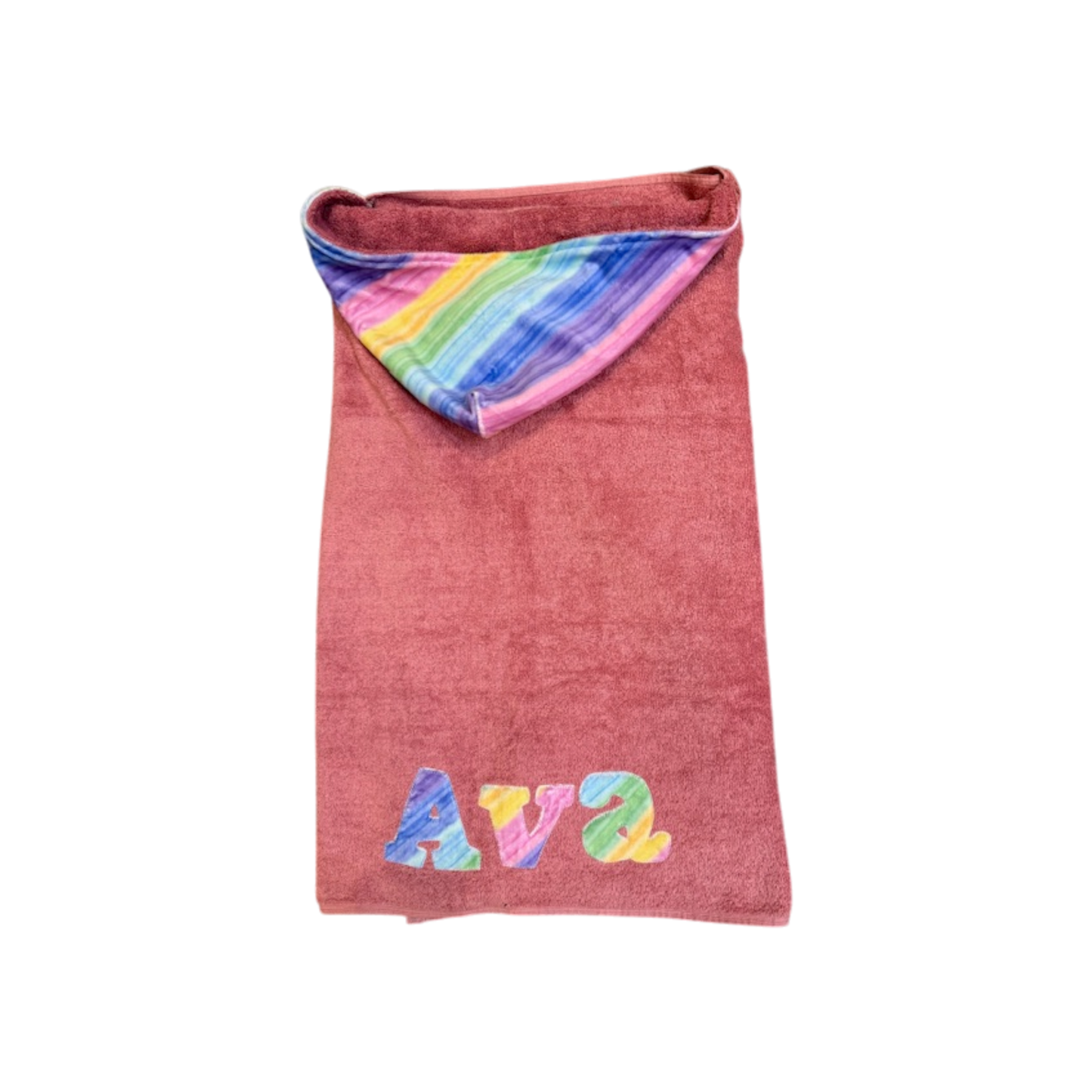 Ava Personalized Minky Name Hooded Towel