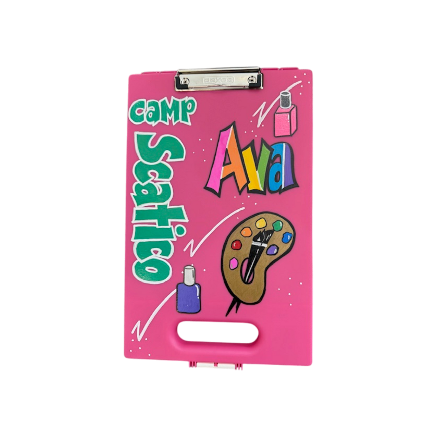 Ava Pink Personalized Clipboard Case