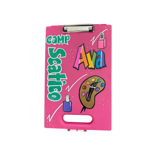 Ava Pink Personalized Clipboard Case