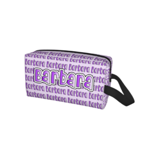 Barbara Purple Personalized Toiletry Bag