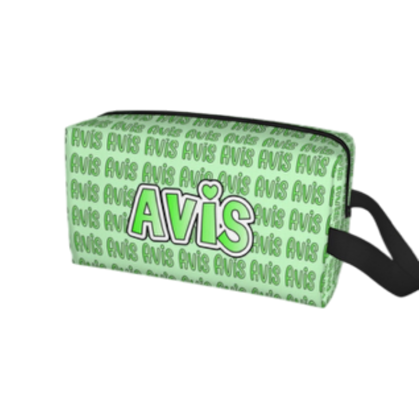Avis Green Personalized Toiletry  Bag