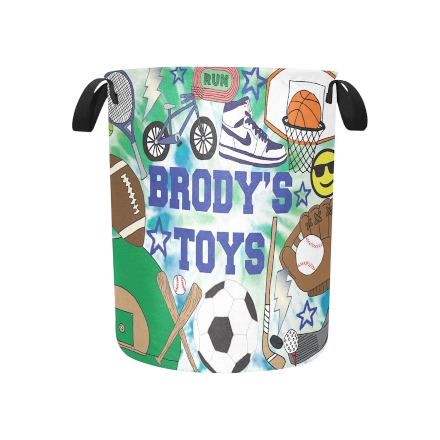Brody’s Toys  Boys Theme Personalized  Canvas Storage Toy/Hamper Bin