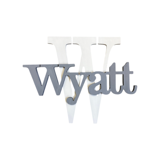 Wyatt Name/ Initial Wall Letter
